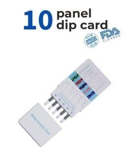10 Panel Drug Test Dip Card