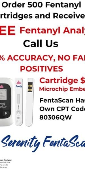 Fentanyl Cartridge, FentaScan, FDA Approved & CLIA Waived