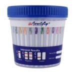 5 Panel Drug Test Cup with AMP/1000 and THC/50 Click Top Economy Cup - 90ml
