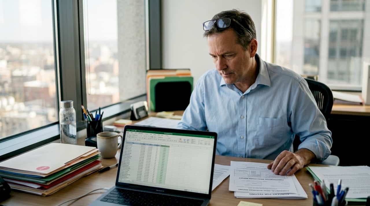 HR manager reviewing drug screening process