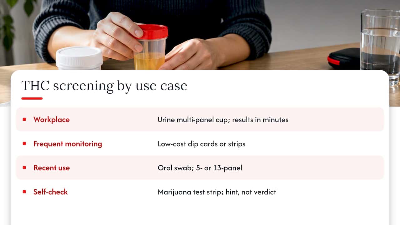 Test formats matched to three use cases